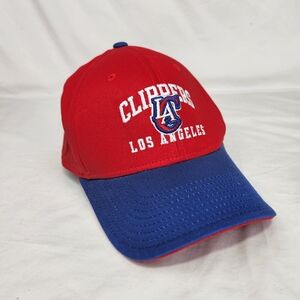 adidas Brand LA Clippers Basketball Red Blue Men's Hat Baseball Cap Adjustable
